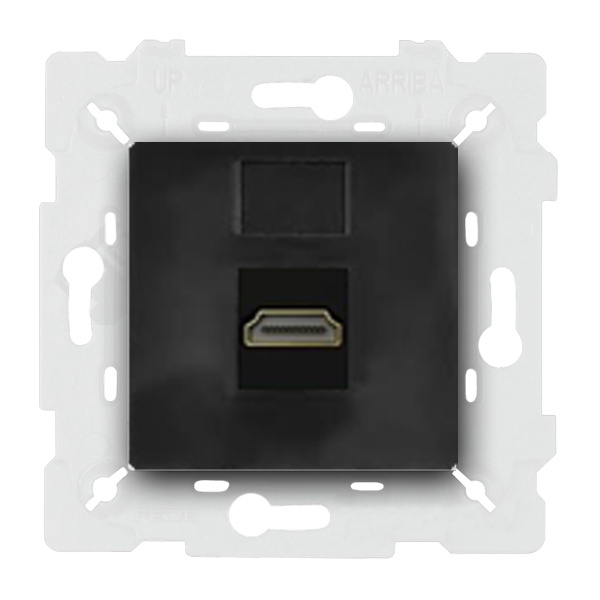  Розетка HDMI Fede Vintage Corinto Черный (в сборе)